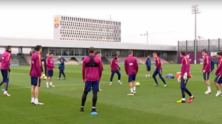 Entrenamiento del Barca