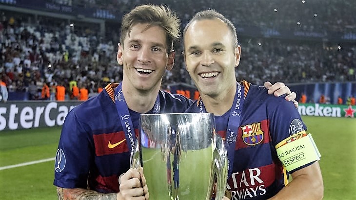 Iniesta y Messi agigantan su récord