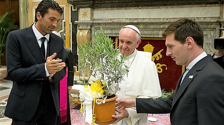 Para el Papa, el mejor es Messi