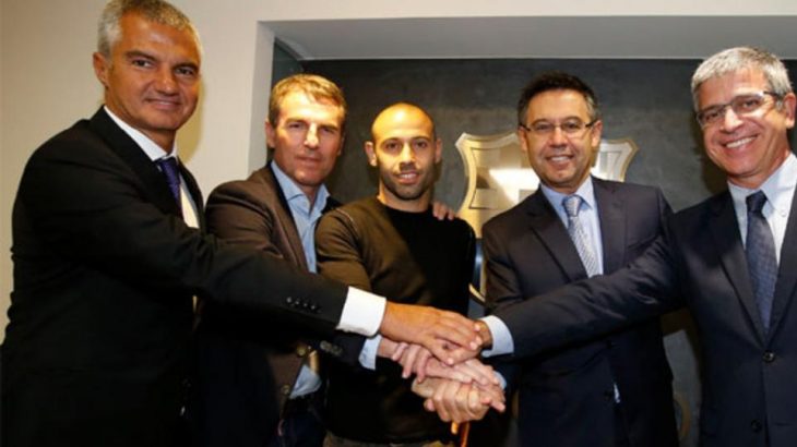 Mascherano firmó por última vez