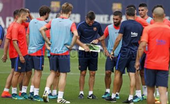 Último entrenamiento antes de enfrentar al Celta