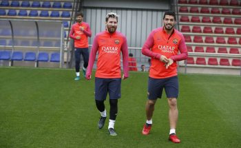 Una visita en el último entrenamiento