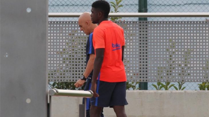 Umtiti se lesionó en el entrenamiento francés