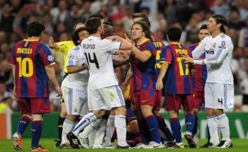 peleas del Clásico: Barcelona vs Real Madrid