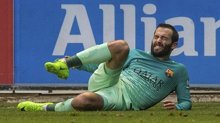 increíble lesión de Aleix Vidal