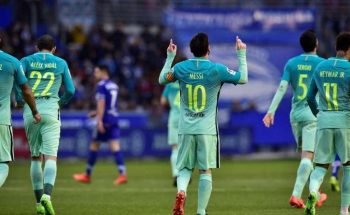 Barcelona goleó y trepó a la punta