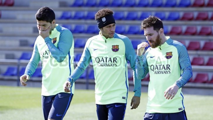 Barça volvió a entrenar pensando en Valencia