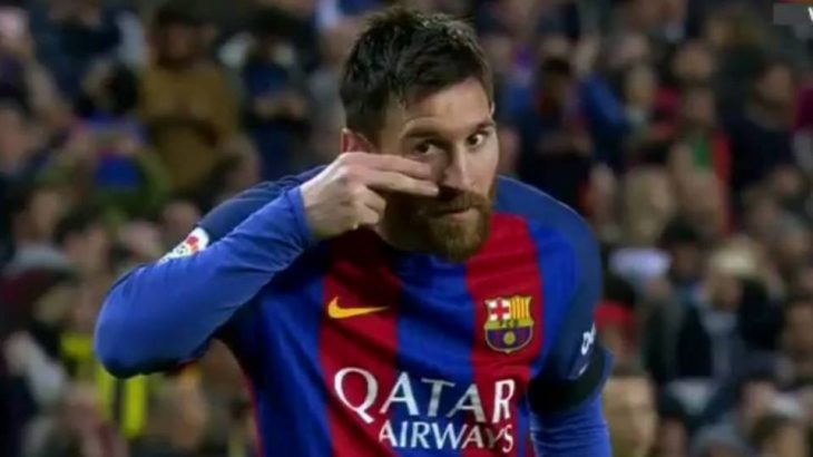 El festejo de Leo Messi