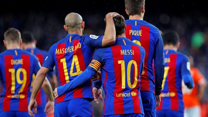 Tres dobletes en la goleada culé