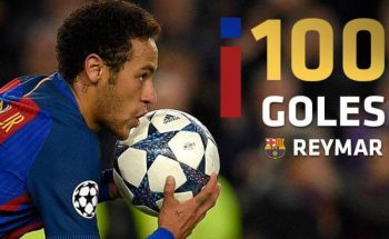 Neymar llegó a los 100