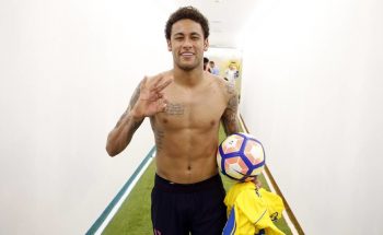 Festejo especial de Neymar