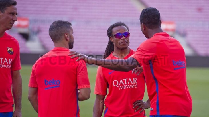 Los Barça Legends se entrenaron en el Camp Nou